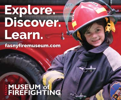 The FASNY Museum of Firefighting in Hudson NY display ad
